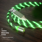 Magnetic Charging Cable Streamer Fast Charging Cable Lighting Micro USB Cable LED Magnet Charger Type-C Cable Gadget Shack