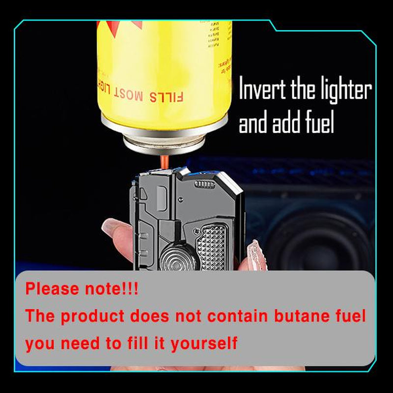 Diy Candle Windproof Torch Lighter Refillable Rotatable Foldable Lighter for Cooking & Daily Use Torch Lighter Metal Kitchen
