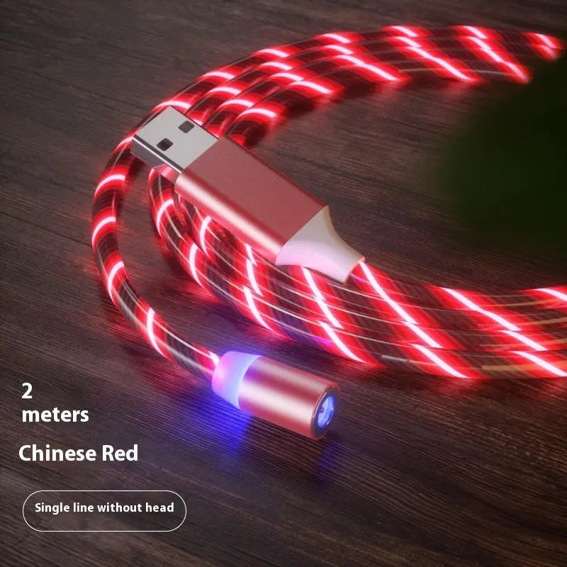 Magnetic Charging Cable Streamer Fast Charging Cable Lighting Micro USB Cable LED Magnet Charger Type-C Cable Gadget Shack