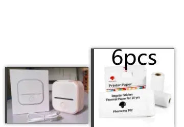 Portable Mini Thermal Label Printer Home Photo Printer Student Wrong Question Printer Bluetooth-compatible Mini Label Printer Price Tag Gadget Shack