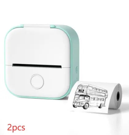 Portable Mini Thermal Label Printer Home Photo Printer Student Wrong Question Printer Bluetooth-compatible Mini Label Printer Price Tag Gadget Shack