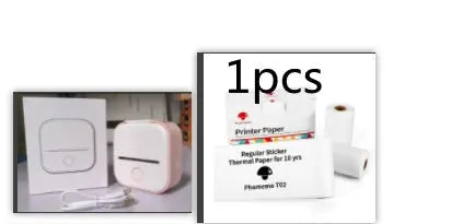 Portable Mini Thermal Label Printer Home Photo Printer Student Wrong Question Printer Bluetooth-compatible Mini Label Printer Price Tag Gadget Shack