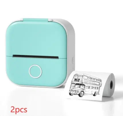Portable Mini Thermal Label Printer Home Photo Printer Student Wrong Question Printer Bluetooth-compatible Mini Label Printer Price Tag Gadget Shack