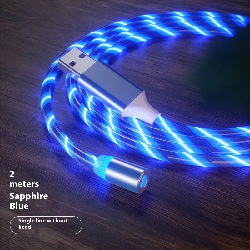 Magnetic Charging Cable Streamer Fast Charging Cable Lighting Micro USB Cable LED Magnet Charger Type-C Cable Gadget Shack