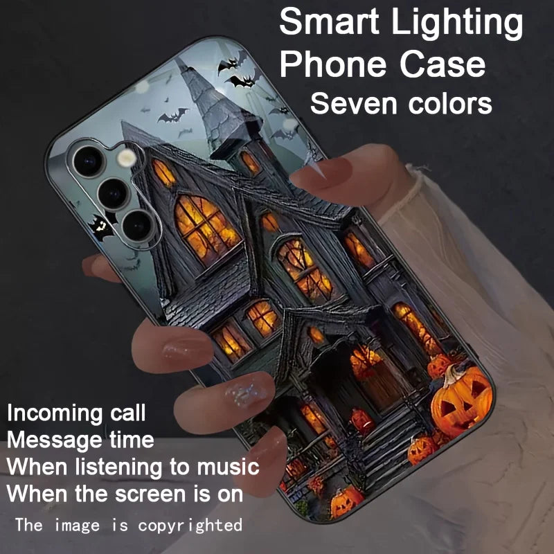 Voice Control Starry Colorful LED Phone Cases for Google Pixel 9 8 7 Pro XL 10 9A 8A 7A 6A Phone Cover Glass Luminous Bumper