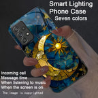 Voice Control Starry Colorful LED Phone Cases for Google Pixel 9 8 7 Pro XL 10 9A 8A 7A 6A Phone Cover Glass Luminous Bumper