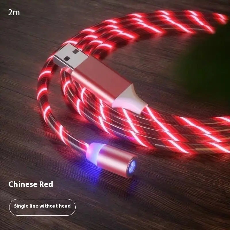 Magnetic Charging Cable Streamer Fast Charging Cable Lighting Micro USB Cable LED Magnet Charger Type-C Cable Gadget Shack