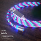 Magnetic Charging Cable Streamer Fast Charging Cable Lighting Micro USB Cable LED Magnet Charger Type-C Cable Gadget Shack