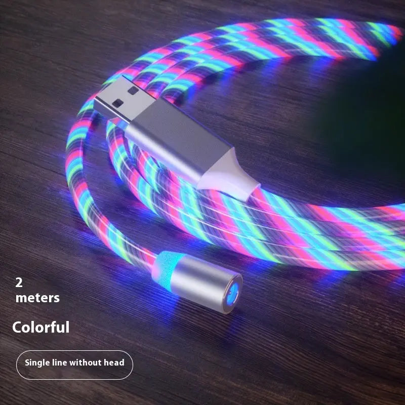 Magnetic Charging Cable Streamer Fast Charging Cable Lighting Micro USB Cable LED Magnet Charger Type-C Cable Gadget Shack