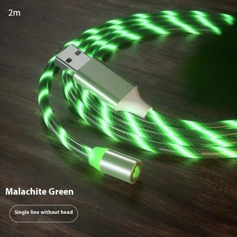 Magnetic Charging Cable Streamer Fast Charging Cable Lighting Micro USB Cable LED Magnet Charger Type-C Cable Gadget Shack