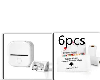 Portable Mini Thermal Label Printer Home Photo Printer Student Wrong Question Printer Bluetooth-compatible Mini Label Printer Price Tag Gadget Shack