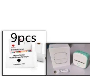 Portable Mini Thermal Label Printer Home Photo Printer Student Wrong Question Printer Bluetooth-compatible Mini Label Printer Price Tag Gadget Shack