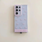 Growing 5 Color Luminous Call Light up Flash Bowknot Wave Point Phone Case for Samsung S 24 25 Ultra a 35 36 55 56 Bumper Cover